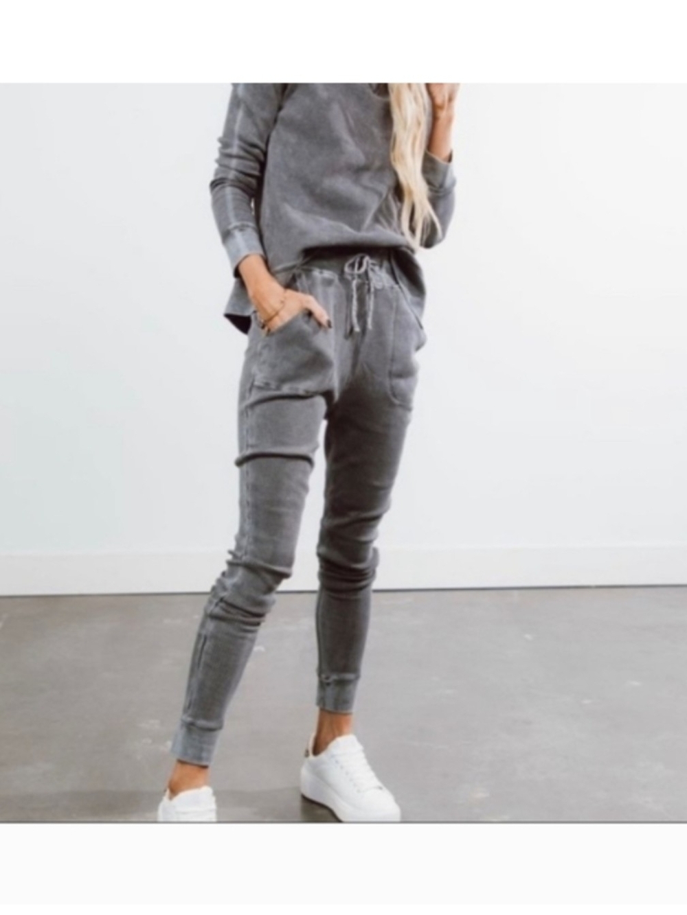 Stevie Hender Textured Thermal Joggers-LG